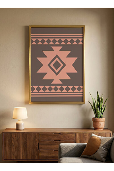 LOWHA Canvas Wall Art Stretched Over Wooden Frame with Gold Floating Frame an...