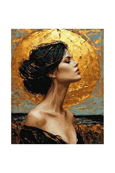IPICASSO Set de pictură pe numere, cu șasiu, Suflet Auriu, 40x50 cm