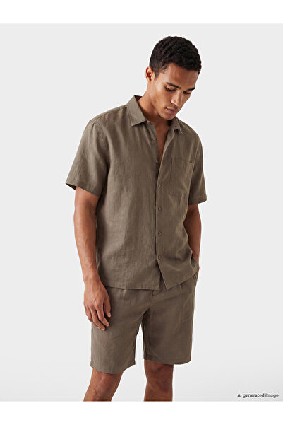 LC Waikiki Lcw Vision Regular Fit Linen Look Men's Shirt