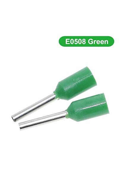 Generic Μονωμένο Ακροφύσιο E0508 100τμχ (22 AWG) - Πράσινο