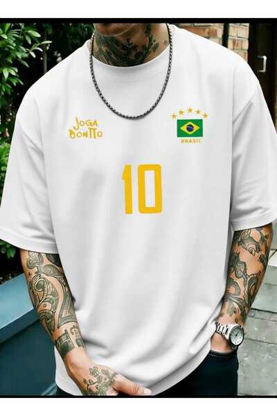 New Shine Brazil 10 Printed Oversize Cotton T-Shirt