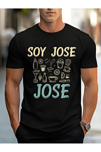 212Wear Men's Pure Cotton T-shirt, Featuring a Fun Jose-themed Print, Summer ...