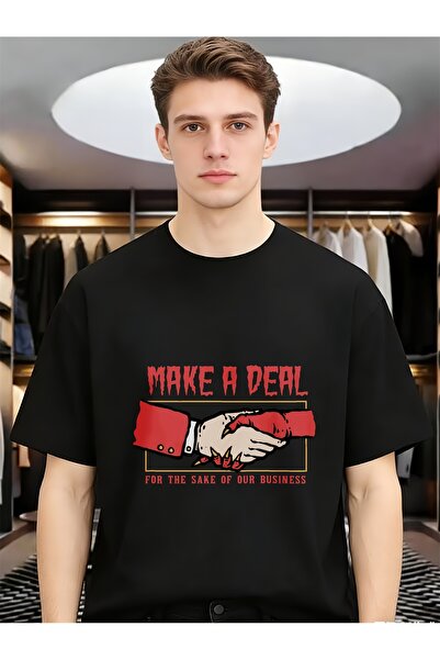 BASEPULSE Make A Deal The Sake of Our Business Comfort Soft Men Funny Unique ...