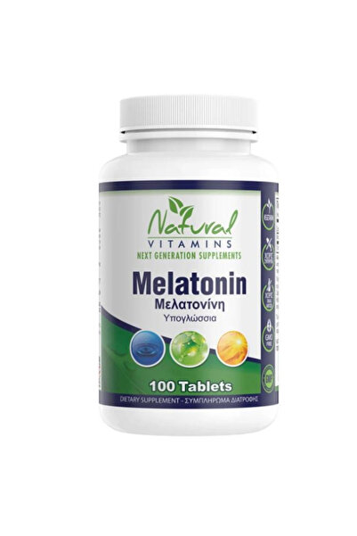 NATURAL VITAMINS Melatonin 1mg 100 Υπογλώσσιες Ταμπλέτες