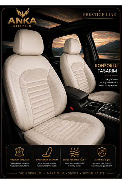 Anka Honda Civic FD6 Uyumlu Taytüyü Deri Detay Premium Oto koltuk kılıfı