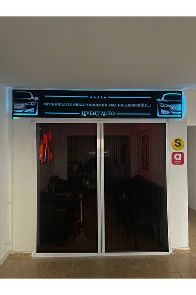 roxenwallart RGB LED Işıklı Metal Duvar Tabelası – Kişiye Özel Lazer Kesim Ot...