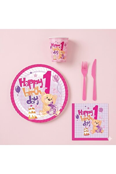 Muka 16 Kişilik 96 Parça Kullan At Set Karton Tabak-Karton Bardak-Kağıt Peçet...