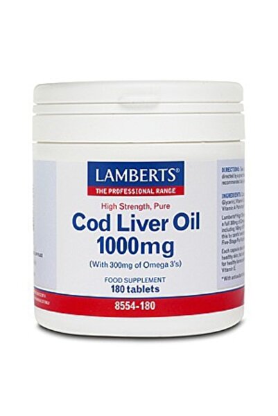 Lamberts Cod Liver Oil 1000mg 180Caps
