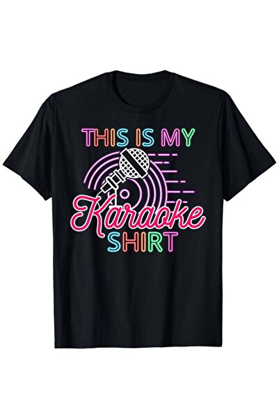 BASEPULSE تي شيرت This Is My Singing Karaoke للرجال، قميص عصري بأكمام قصيرة م...