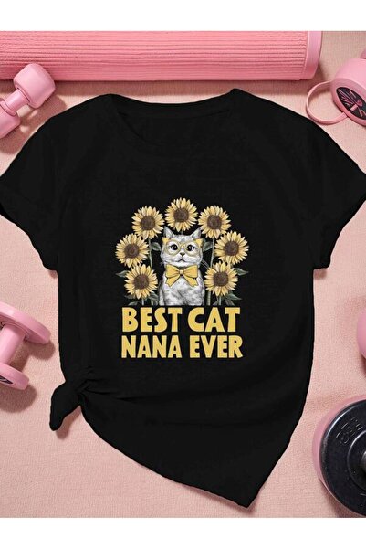 BASEPULSE BEST CAT NANA EVER 150g Women'S Sports Short Sleeve T-Shirt