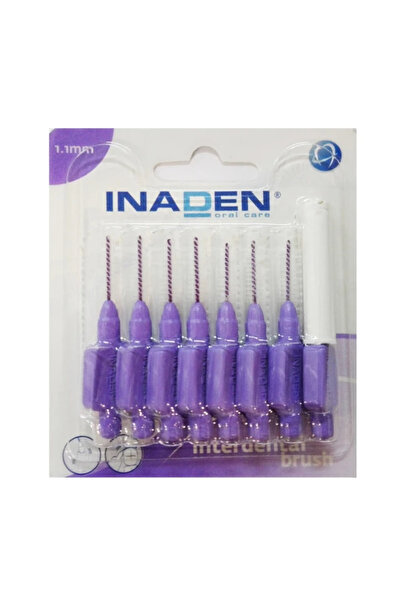 INADEN Interdental Brush 1,1mm Μωβ Μεσοδόντια Βουρτσάκια 8τμχ