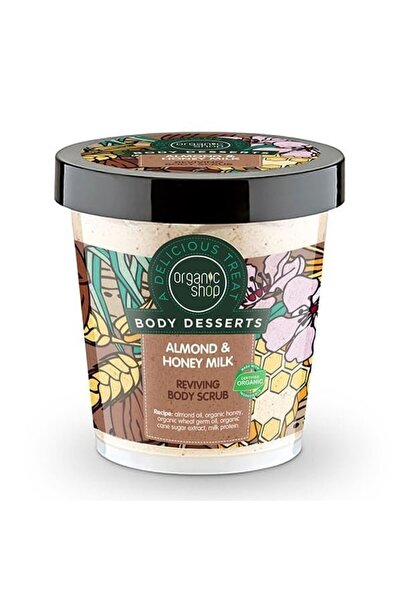 organic shop Body Desserts Almond &amp; Honey Milk Aπολεπιστικό Σώματος, 450ml