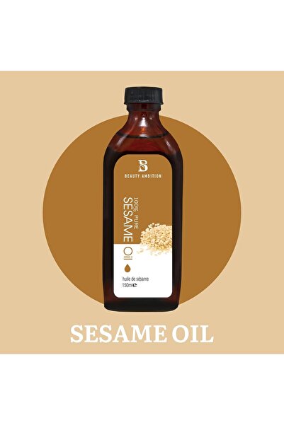 BEAUTY AMBITION Essential Sesame Oil for Hair and Skin Care Body and Massage ...