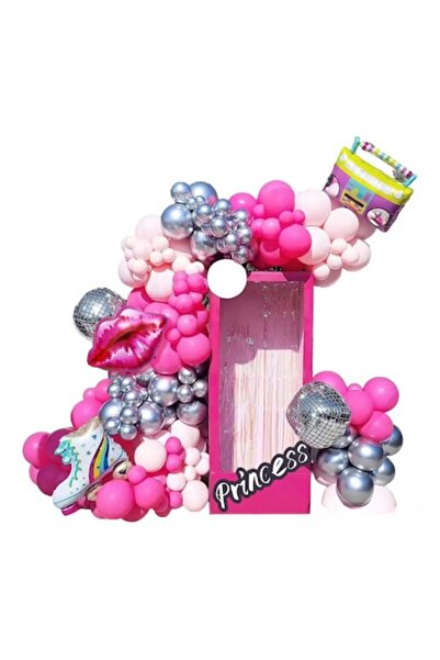 OEM Set 130 baloane, arcada aniversară prințesă Barbie, 125 baloane din latex...