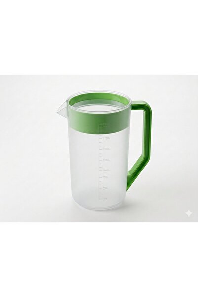 B&D Polypropylene Water Pitcher, 2.4 Liter Capacity, Green Lid