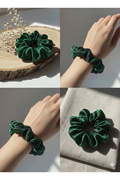 Kadın 3 ' Lü Saten Saç Lastik Toka Seti