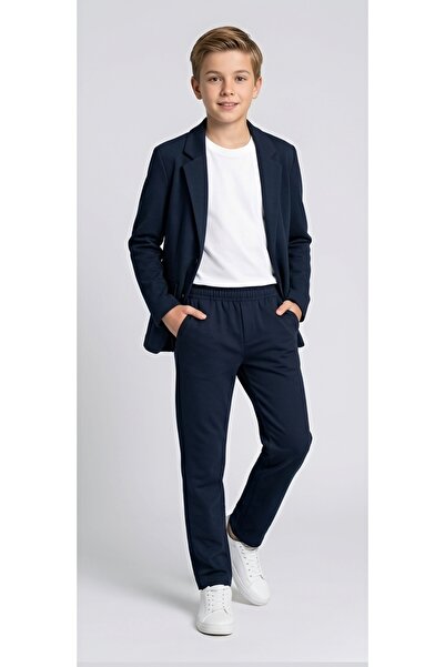 MODA Erkek Çocuk Keten Spor Takım Elbise