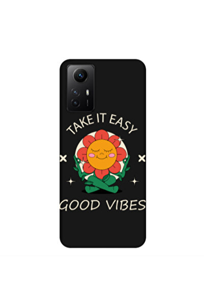Other Xiaomi Redmi Note 12s Take It Easy Black Colored Silicone TPU Θήκη