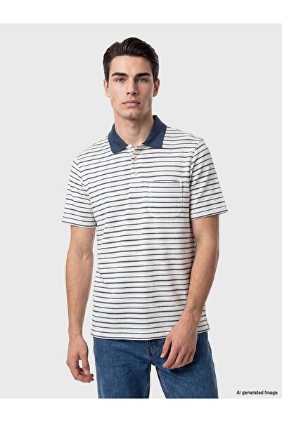 LC Waikiki Vizyon New Season Polo Neck Striped Men's T-Shirt