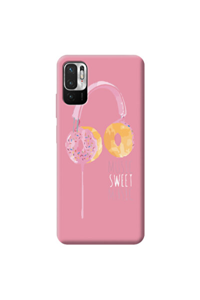 Other Xiaomi Redmi Note 10 Pro 5G Donut earphone Pink Colored Silicone TPU Θήκη
