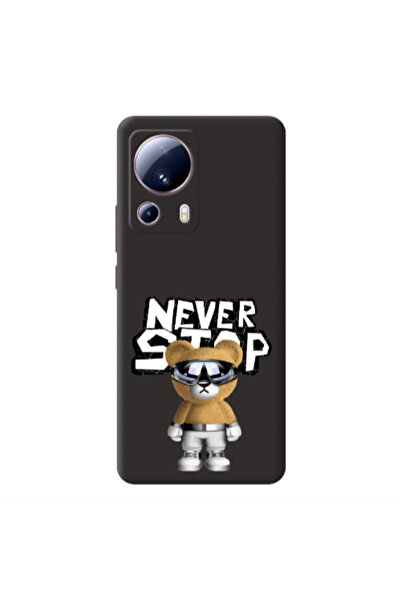 Other Xiaomi Mi 13 Lite Never stop Black Colored Silicone TPU Θήκη