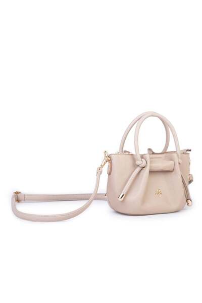 Nas Bag vera çanta Kadın Mini Büzgülü Şık Çapraz Çanta