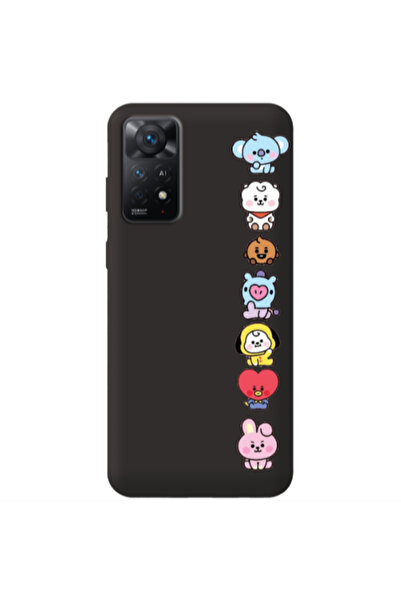 Other Xiaomi Redmi Note 11 4G Lovely animals Black Colored Silicone TPU Θήκη