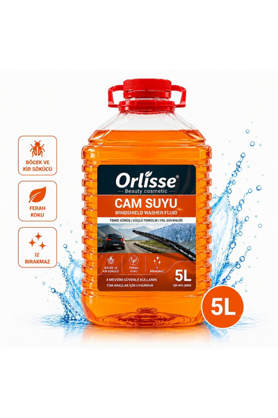 orlisse beauty cosmetic Orlisse Cam Suyu 5 Litre - Böcek ve Kir Sökücü, Ferah...