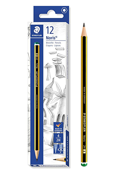 Staedtler ξύλινο μολύβι Noris 120-4, εξάγωνο, 2Η4, 12τμχ
