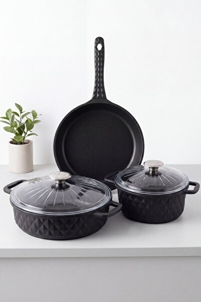 Taç Carabella 5 Piece Cast Iron Cookware Set