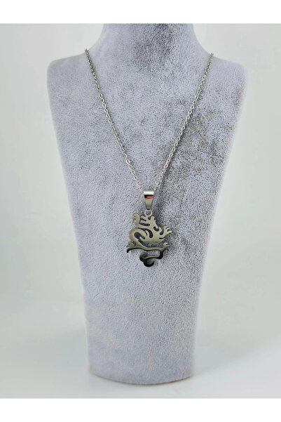 Inure Jewelry Steel Men's Necklace with Dragon Figure - Ekl0099