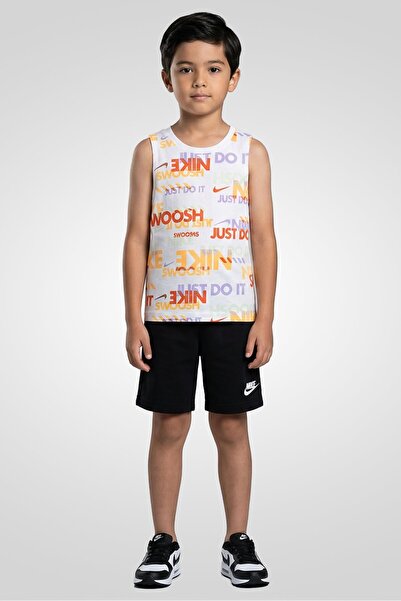 Nike Kids Boy 2 Pieces Sleeveless Outdoor T-Shirt And Shorts Set, Multicolor