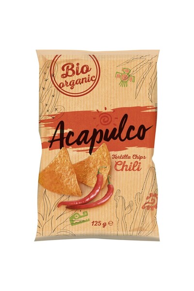 ACAPULCO Tortilla chips cu chili,