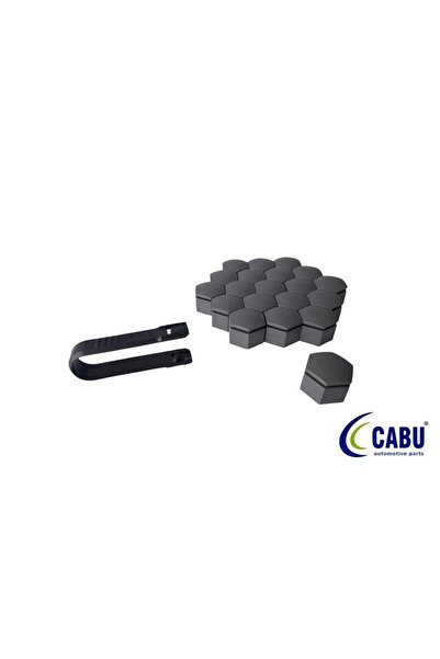 Yerli BİJON KAPAĞI KÖMÜR METALİK 22X21mm INSIGNIA- A 20 ADET 220644