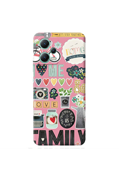 Other Xiaomi Redmi Note 12 Pro 5G Family love home Pink Colored Silicone TPU ...