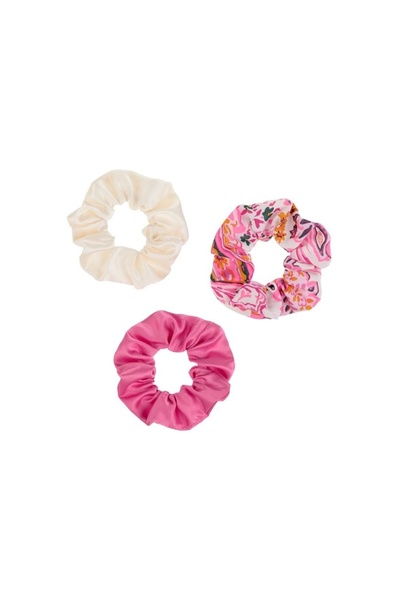 OEM Set 3 buc elastice de păr pentru fete cu flori, multicolore, coafuri vesele