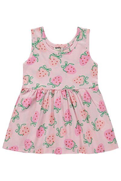 Civil Baby Çilek Empirme 6-18 Months Dress - Pink