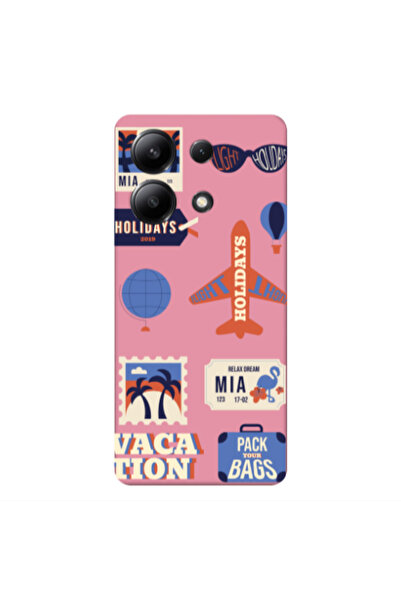 Other Xiaomi Redmi Note 13 4G Vacation Pink Colored Silicone TPU Θήκη