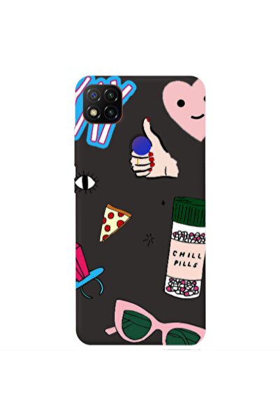 Other Xiaomi Redmi 9c Chill Black Colored Silicone TPU Θήκη