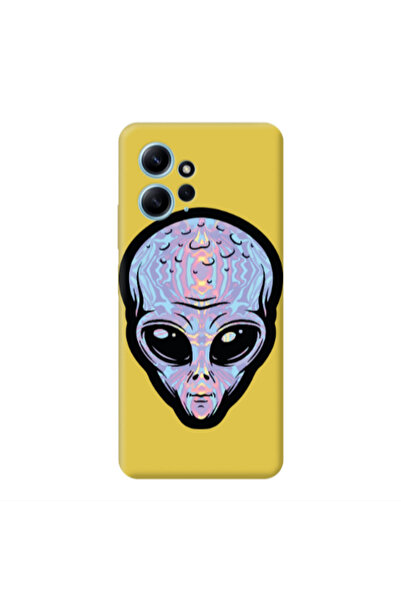 Other Xiaomi Redmi Note 12 4G Alien Yellow Colored Silicone TPU Θήκη