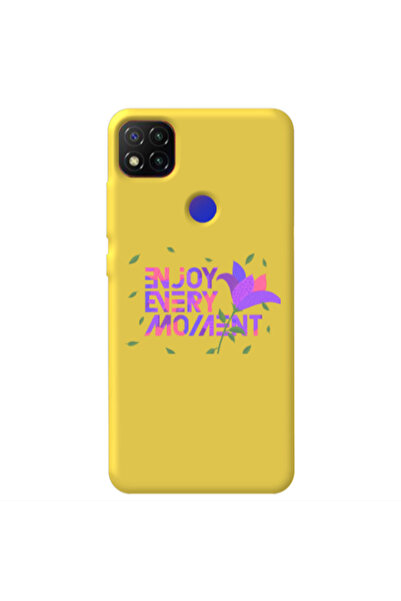 Other Xiaomi Redmi 9c Enjoy Every Moment Yellow Colored Silicone TPU Θήκη