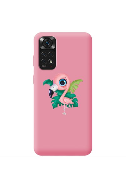 Other Xiaomi Redmi Note 11 4G Swan Pink Colored Silicone TPU Θήκη