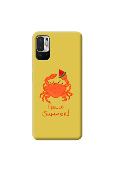 Other Xiaomi Redmi Note 10 Pro 5G Hello Summer! Yellow Colored Silicone TPU Θήκη