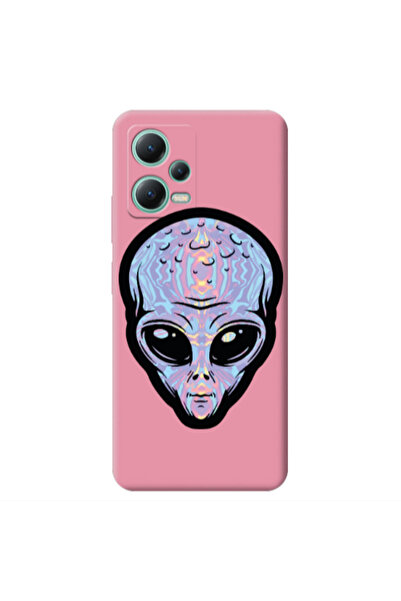 Other Xiaomi Redmi Note 12 Pro 5G Alien Pink Colored Silicone TPU Θήκη