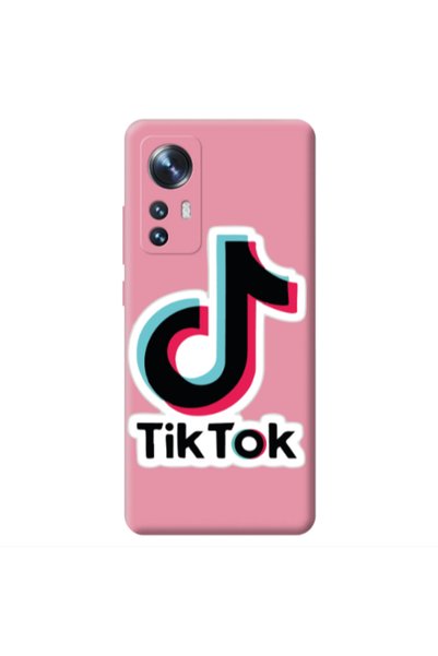 Other Xiaomi Mi 12 Tik Tok Pink Colored Silicone TPU Θήκη