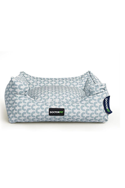 Doctor Pet Block Rectangle Pet Bed Small - Blue - Premium Waterproof Bed with...