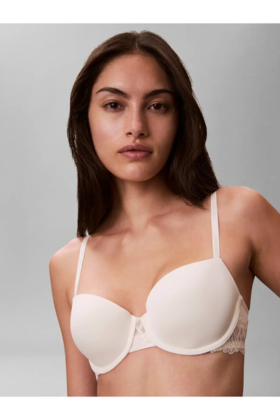 Calvin Klein Lightly Lined Balcon Underwire Bra in Cream