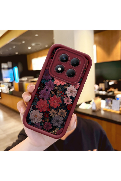 PATTERNOVA Redmi Note 14 Pro 4G Uyumlu Yüksek Kaliteli Çiçek Darbe Korumalı K...