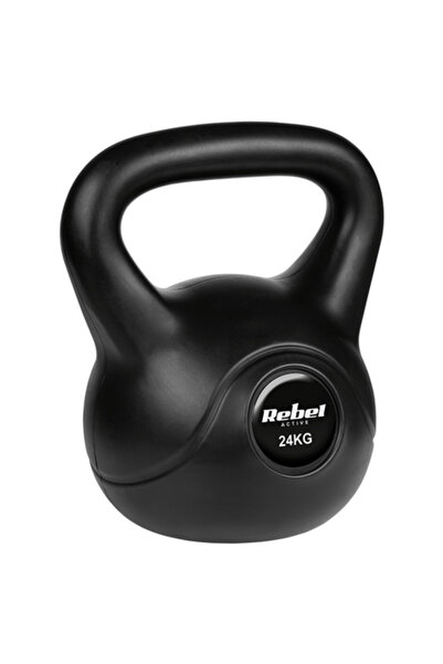 Rebel Kettlebell activ de 24 kg cu mâner confortabil și înveliș din PVC