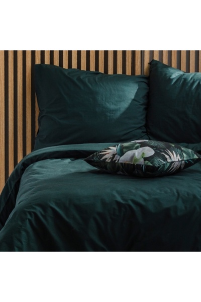 home&you MAKAU Lenjerie de pat verde 160 x 200 cm
